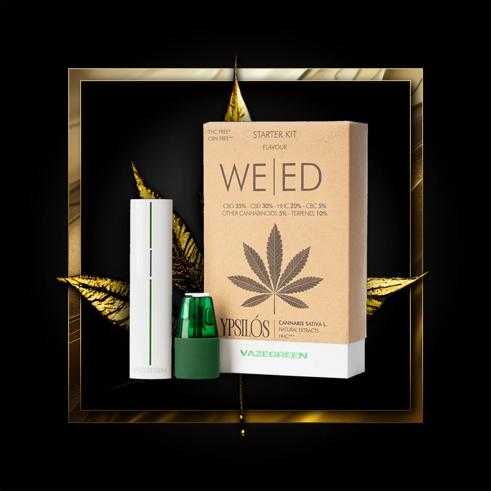 Weed Pen (začetni komplet) 500 vpihov - 1,00 ml. HHC