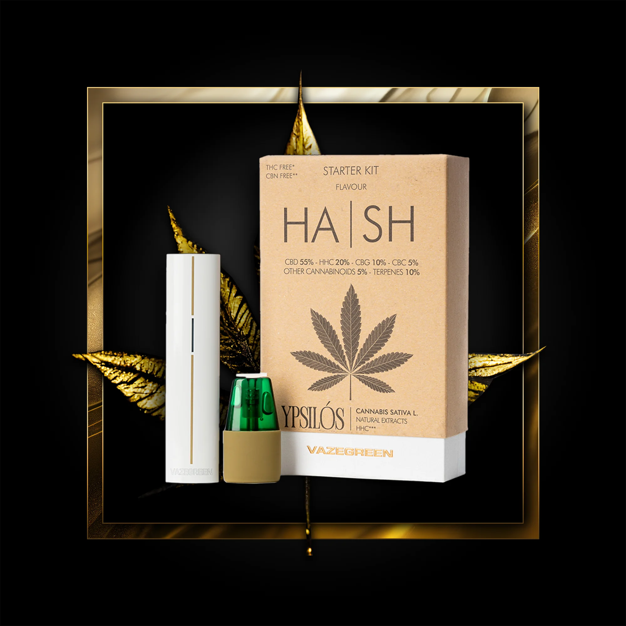 Hash Pen (začetni komplet) 500 vpihov - 1,00 ml. HHC